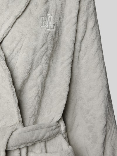 Lauren Ralph Lauren Bademantel mit Strukturmuster Mittelgrau 2