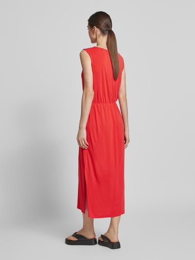 Christian Berg Woman Sukienka midi z dekoltem w serek i bocznymi rozcięciami Jasnoczerwony 5