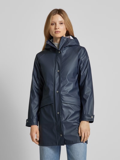 Didriksons Regenjas Galon® parka, model 'ELLY' Marineblauw - 4