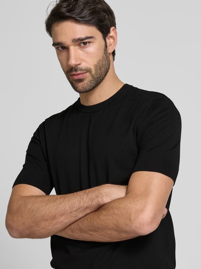 HUGO T-Shirt mit Rundhalsausschnitt Black 3