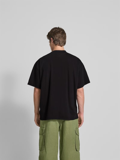 RHUDE Oversized T-Shirt mit Label-Print Black 5