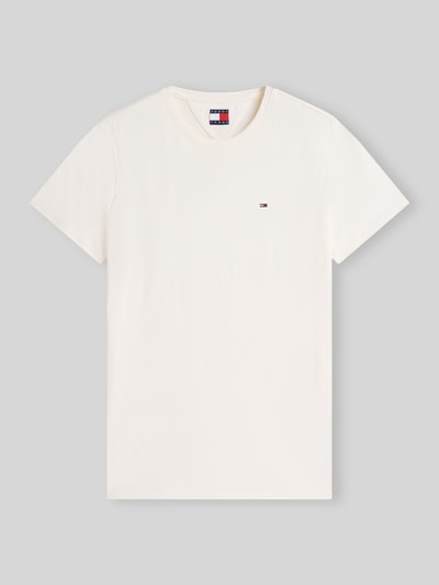 Tommy Jeans Regular Fit T-Shirt aus reiner Baumwolle Offwhite 2
