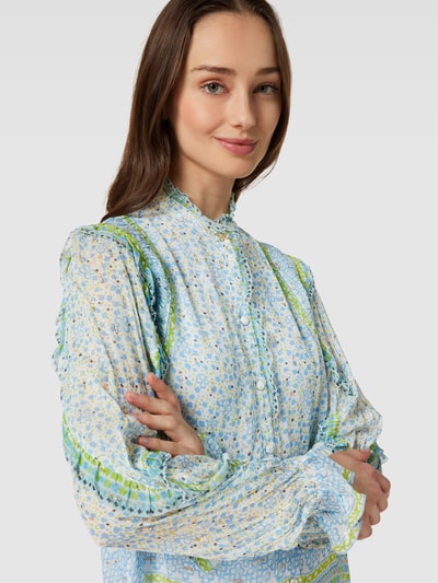 FABIENNE CHAPOT Blouse met volantmouwen, model 'Etje' Lichtblauw - 3