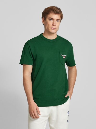 Polo Sport T-Shirt mit Label-Stitching Gruen 4