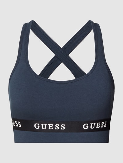 Guess Activewear Bustier mit Label-Detail Modell 'ALINE' Dunkelblau 2