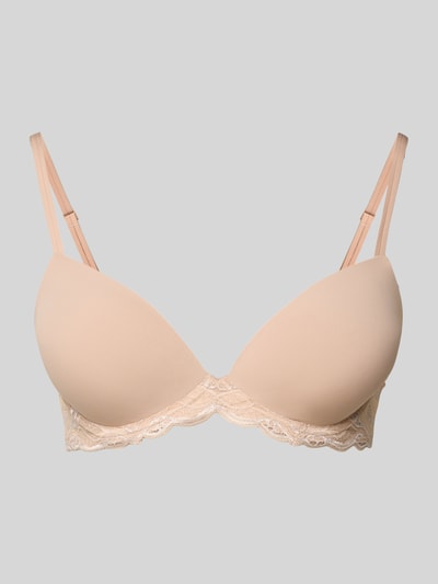 Calvin Klein Underwear BH mit Spitzenbesatz Modell 'Demi' Beige 1