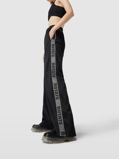 ROTATE Sweatpants mit Label-Details Black 3