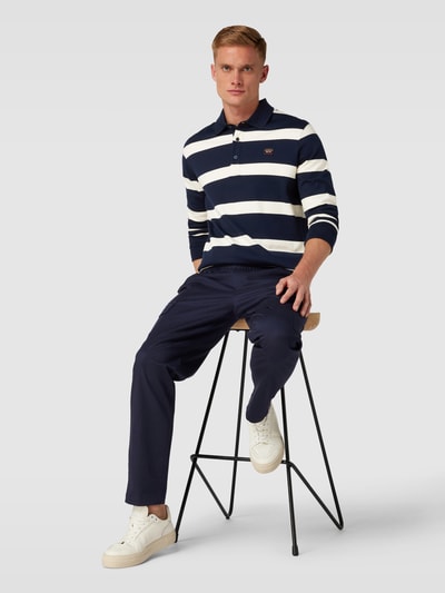 Paul & Shark Poloshirt mit Blockstreifen Weiss 1