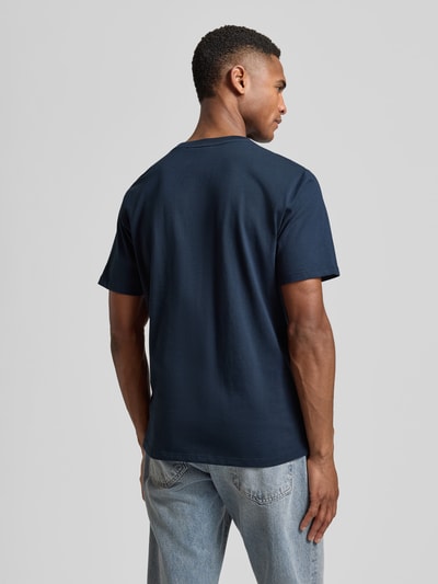 Pepe Jeans Regular Fit T-Shirt aus reiner Baumwolle Modell 'SMALL FLAG' Marine 5