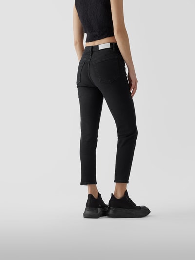 RE/DONE Slim Fit Jeans mit Brand-Detail Black 5