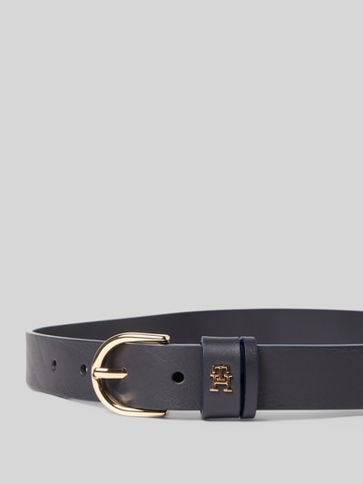 Tommy Hilfiger Pasek ze skóry naturalnej Ciemnoniebieski 2