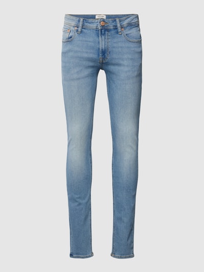 Jack & Jones Slim Fit Jeans mit 5-Pocket-Design Modell 'LIAM' Jeansblau 2