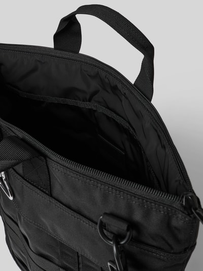 Produktfoto, Tote Bag mit kurzem Tragehenkel von Kenzo in Schwarz, Hauptfach mit Reißverschluss, Label-Details, Karabinerhaken, Breite 45 cm, Länge 42 cm, Tiefe 11 cm