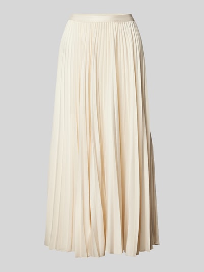 Stefanel Midirok met plissévouwen Ecru - 2