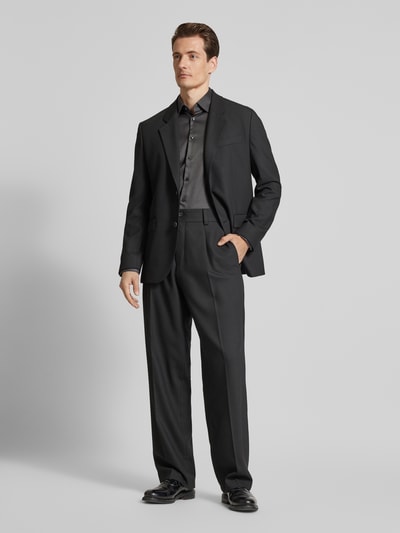 Jake*s Regular Fit Businesshemd in Premiumqualität Anthrazit 1