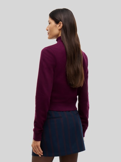 Tommy Jeans Regular Fit Sweatjacke aus Baumwoll-Mix Bordeaux 5