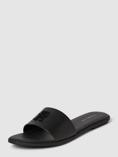 Tommy Hilfiger Slides mit Label-Detail Modell 'POP MULE' Black 1