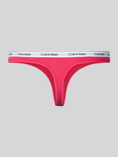 Calvin Klein Underwear Thong mit Logo-Stitching Modell 'Carousel' Pink 3