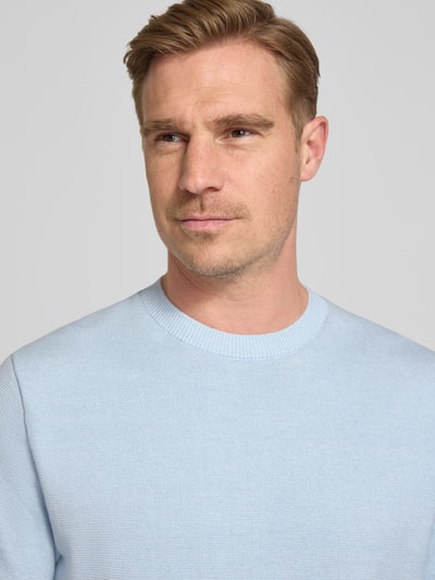 JACK & JONES Premium T-Shirt mit Label-Detail Modell 'MILANO' Hellblau 3