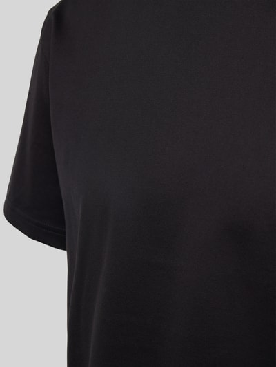 Bread & Boxers T-Shirt mit geripptem Rundhalsausschnitt Black 2