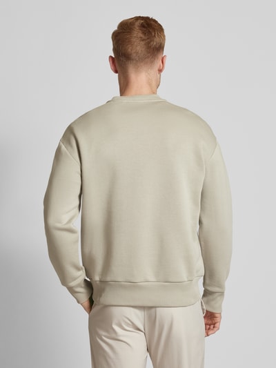 CK Calvin Klein Sweatshirt met labelprint, model 'NANO' Steengrijs - 5