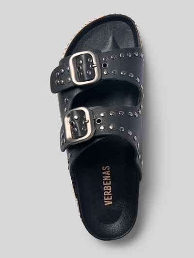 Verbenas Sandalen mit Dornschließe Modell 'GALATEA' Black 3