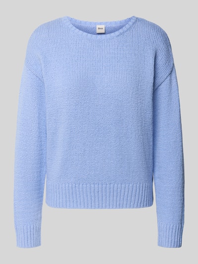 Brax Strickpullover mit gerippten Abschlüssen Modell 'LISA' Hellblau 2