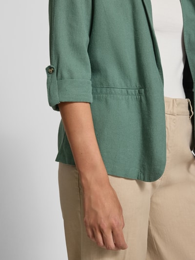 VERO MODA Loose Fit Kurzblazer aus Viskose-Leinen-Mix Modell 'JESMILO' Lind 3