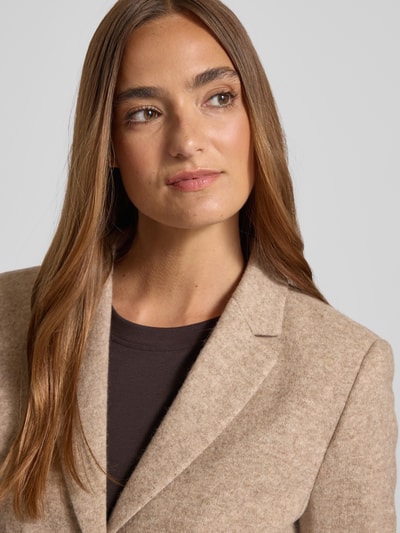 WHITE LABEL Slim Fit Blazer aus Woll-Mix mit Reverskragen Sand 3
