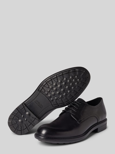 Geox Derbyschoenen met vetersluiting, model 'U WALK PLEASURE' Zwart - 4