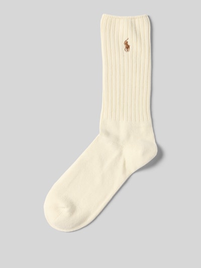 Polo Ralph Lauren Underwear Socken mit Label-Stitching Offwhite 1