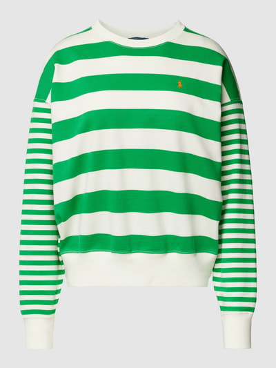 Polo Ralph Lauren Sweatshirt mit Streifenmuster Gruen 2