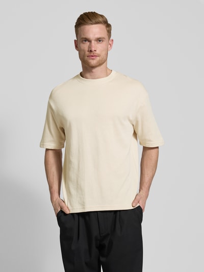 SELECTED HOMME T-Shirt mit Rundhalsausschnitt Modell 'OSCAR' Offwhite 4