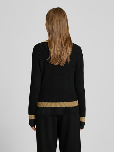 Lauren Ralph Lauren Strickpullover mit Label-Stitching Modell 'MEREN' Gold Melange 5