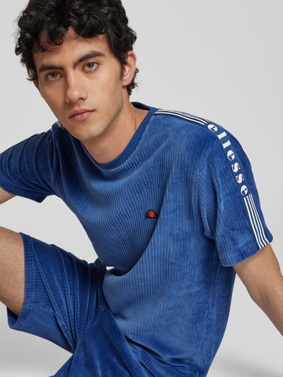 Ellesse T-Shirt mit Strukturmuster Modell 'MADORI' Blau 3