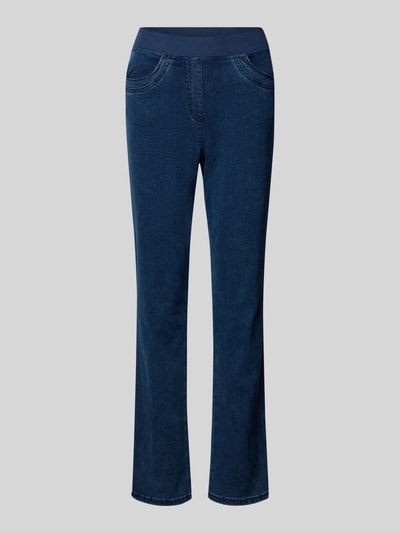 Raphaela By Brax Jeansy z elastycznym pasem model ‘Pamina’ Niebieski 2