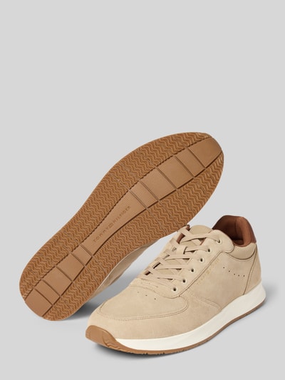 Tommy Hilfiger Low Top Sneaker aus echtem Velours-Leder  Beige 4