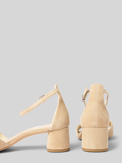 Vagabond Ledersandalette mit Blockabsatz Modell 'Piper' Beige 2