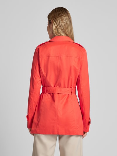 s.Oliver RED LABEL Trenchcoat met strikceintuur Koraal - 5