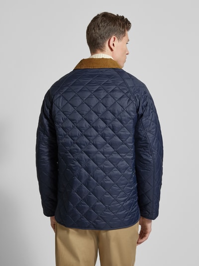 Barbour Kurtka pikowana w kroju regular fit z zamkiem błyskawicznym dwustronnym Model 'CITY BEDALE' Granatowy 5