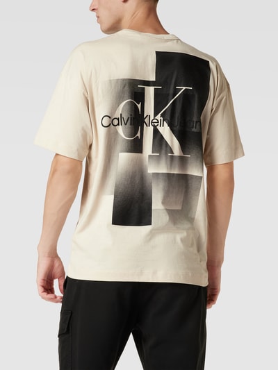 Calvin Klein Jeans T-Shirt mit Label-Prints Modell 'MONOLOGO GRADIENT MULTI' Offwhite 5