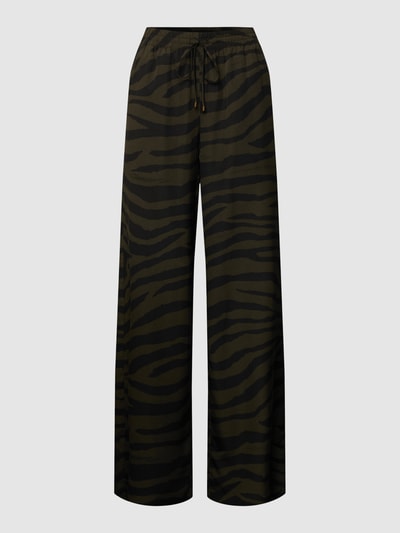 Lauren Ralph Lauren Stoffhose mit Animal-Print Oliv 2