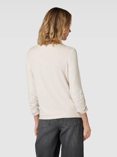 Tom Tailor Longsleeve aus Viskose-Mix mit 3/4-Arm Hellgrau Melange 5