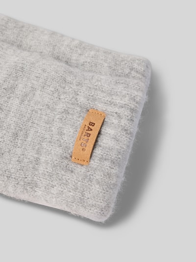 Barts Handschoenen met labelpatch, model 'Witzia' Zilver gemêleerd - 2