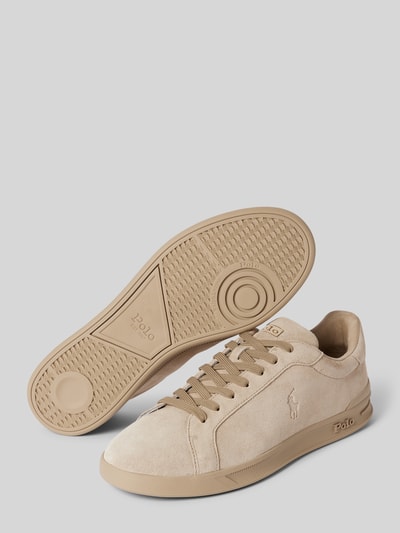 Polo Ralph Lauren Ledersneaker mit Logo-Prägung Beige 4