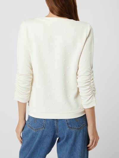 Tom Tailor Denim Sweatshirt mit 3/4-Arm Offwhite 5