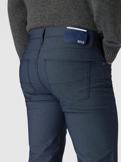 Brax Stoffen broek in 5-pocketmodel, model 'Cadiz' Blauw - 3