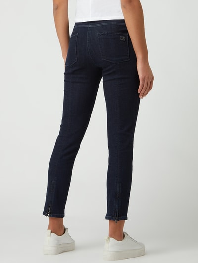 Cambio Skinny Fit Jeans mit Stretch-Anteil Modell 'Piera' Blau 5