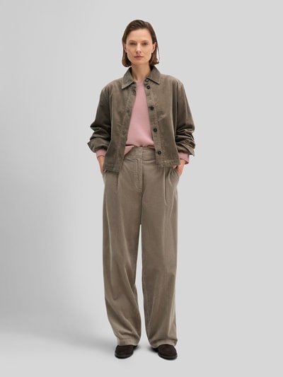 Marc O'Polo Regular fit overhemdjack van puur katoen Taupe - 1