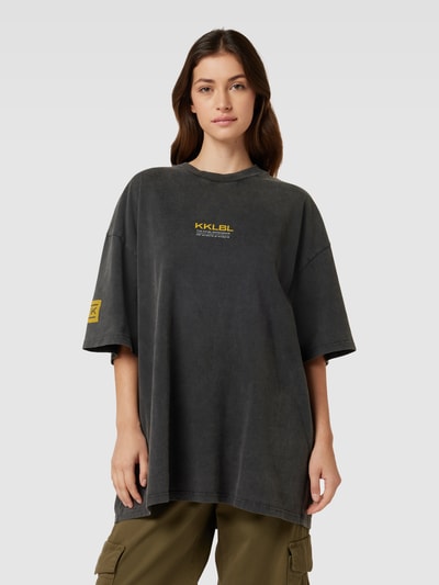 Karo Kauer Oversized T-Shirt mit Label-Print Black 4